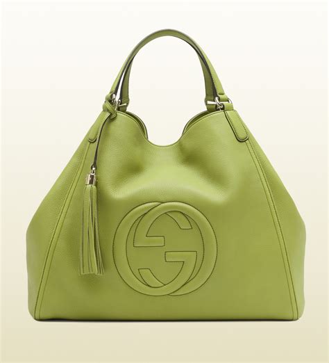 women green gucci bag|gucci green shopping bag.